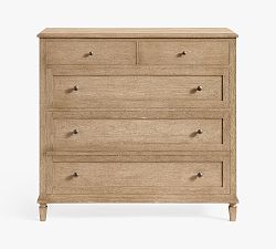 Open Box: Sausalito 5-Drawer Tall Wide Dresser (50") - Seadrift