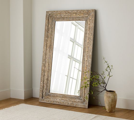 Aarya Carved Floor Mirror