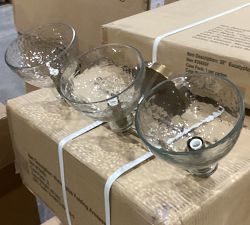 Open Box: Bridget Recycled Glass Triple Sconce (20") Tumbled Brass