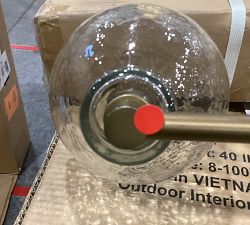 Open Box: Bridget Recycled Glass Triple Sconce (20") Tumbled Brass