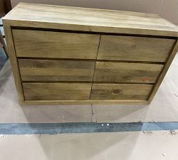 Open Box: Cayman 6-Drawer Dresser (52") - Heirloom Wheat