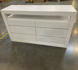 Open Box: Dillon Wood 6-Drawer Dresser (60") - Montauk White