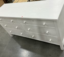 Open Box: Farmhouse 6-Drawer Dresser (66") - Montauk White