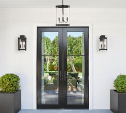 Belvedere Metal Outdoor Round Lantern Pendant (13")