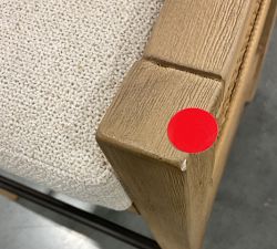 Open Box: Atwood Cane Counter Stool (26") - Performance Boucle Oatmeal, Seadrift