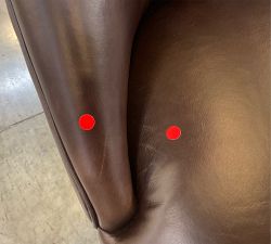 Open Box: Hayes Tufted Leather Counter Stool (25.5") - Statesville Espresso, Espresso Finish