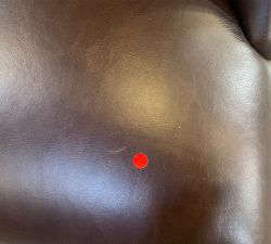 Open Box: Hayes Tufted Leather Counter Stool (25.5") - Statesville Espresso, Espresso Finish