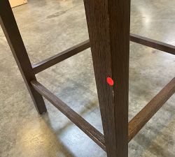 Open Box: Monty Cane Counter Stool (26") - Performance Boucle Oatmeal, Vintage Amber