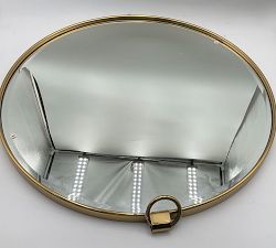Open Box: Vintage Round Hanging Mirror (30") - Vintage Brass
