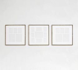 Open Box: Wood Gallery Frame, 25" x 25" (5 Multi, 9 Multi Opening) - Gray