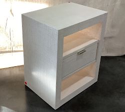 Open Box: Cape Woven Mini Nightstand (20") - White Wash