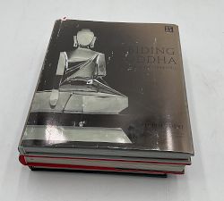 Open Box: Coffee Table Book Stack, Set of 4 - Chocolate