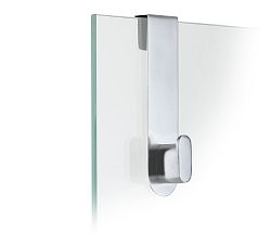 Open Box: Cyl Glass Overdoor Shower Hook - Brushed Stainless Steel