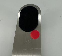 Open Box: Cyl Glass Overdoor Shower Hook - Brushed Stainless Steel