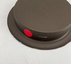 Open Box: Handmade Glass Hurricane Candle Holder With Rustic Tray (10")