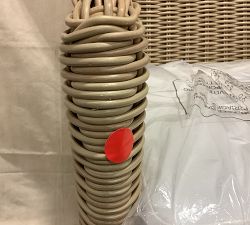 Open Box: Huntington Roll Arm Dining Chair with High Performance Cushion Cover - Natural