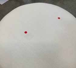 Open Box: Jake Swivel Stool - Performance Basketweave Warm White, Seadrift