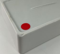 Open Box: Lark Handmade Porcelain State Serving Platter, California - White