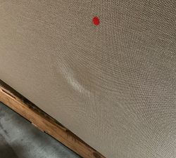 Open Box: Pearce Modern Square Arm Left Loveseat - Performance Textured Weave Sand