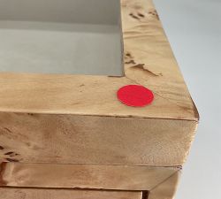 Open Box: Stella Jewelry Box, Large - Light Burlwood