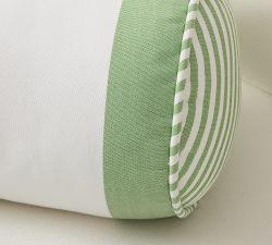 Monique Lhuillier Miramar Striped Bolster Outdoor Pillow