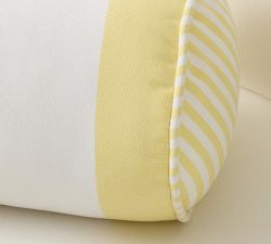 Monique Lhuillier Miramar Striped Bolster Outdoor Pillow
