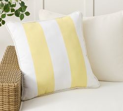 Monique Lhuillier Yarn Dyed Striped Outdoor Pillow