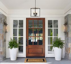 Valley Lantern Metal Round Outdoor Pendant (16")