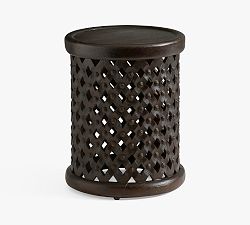 Open Box: Bodega Round Side Table (17") - Warm Black