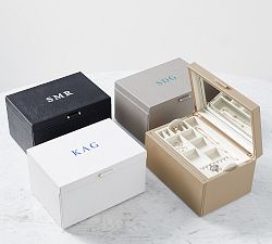 Quinn Large Jewelry Box - Shadow Printed