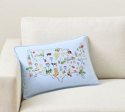 Airstream State Icon Lumbar Pillow Cover