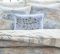 Airstream State Icon Lumbar Pillow Cover