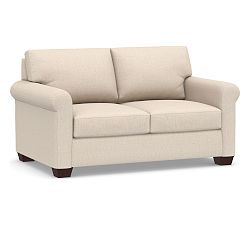 Open Box: York Roll Arm Sofa (74"), 2x2, Down Blend - Performance Everydaylinen™ Oatmeal