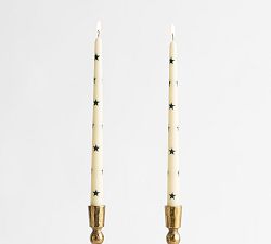 Pattern Taper Candles - Set of 2