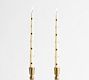 Pattern Taper Candles - Set of 2