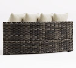 Build Your Own - Huntington Wicker Rounded Outdoor Sectional Components