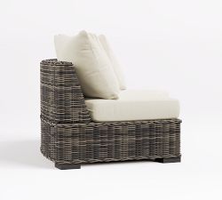 Build Your Own - Huntington Wicker Rounded Outdoor Sectional Components