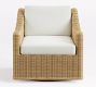 Huntington Slim Slope Arm Swivel Outdoor Lounge Chair