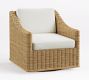 Huntington Slim Slope Arm Swivel Outdoor Lounge Chair