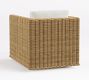 Huntington Slim Square Arm Swivel Outdoor Lounge Chair