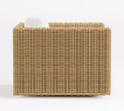 Huntington Slim Square Arm Swivel Outdoor Lounge Chair