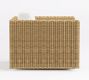 Huntington Slim Square Arm Swivel Outdoor Lounge Chair