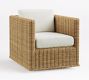 Huntington Slim Square Arm Swivel Outdoor Lounge Chair