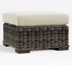 Huntington  Wicker Outdoor Ottoman (27")