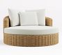 Huntington Wicker Round Swivel Outdoor Daybed