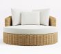 Huntington Wicker Round Swivel Outdoor Daybed