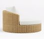 Huntington Wicker Round Swivel Outdoor Daybed