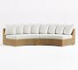 Huntington Wicker Rounded Outdoor Sectional (137")