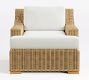 Huntington Wicker Slope Arm Outdoor Lounge Chair