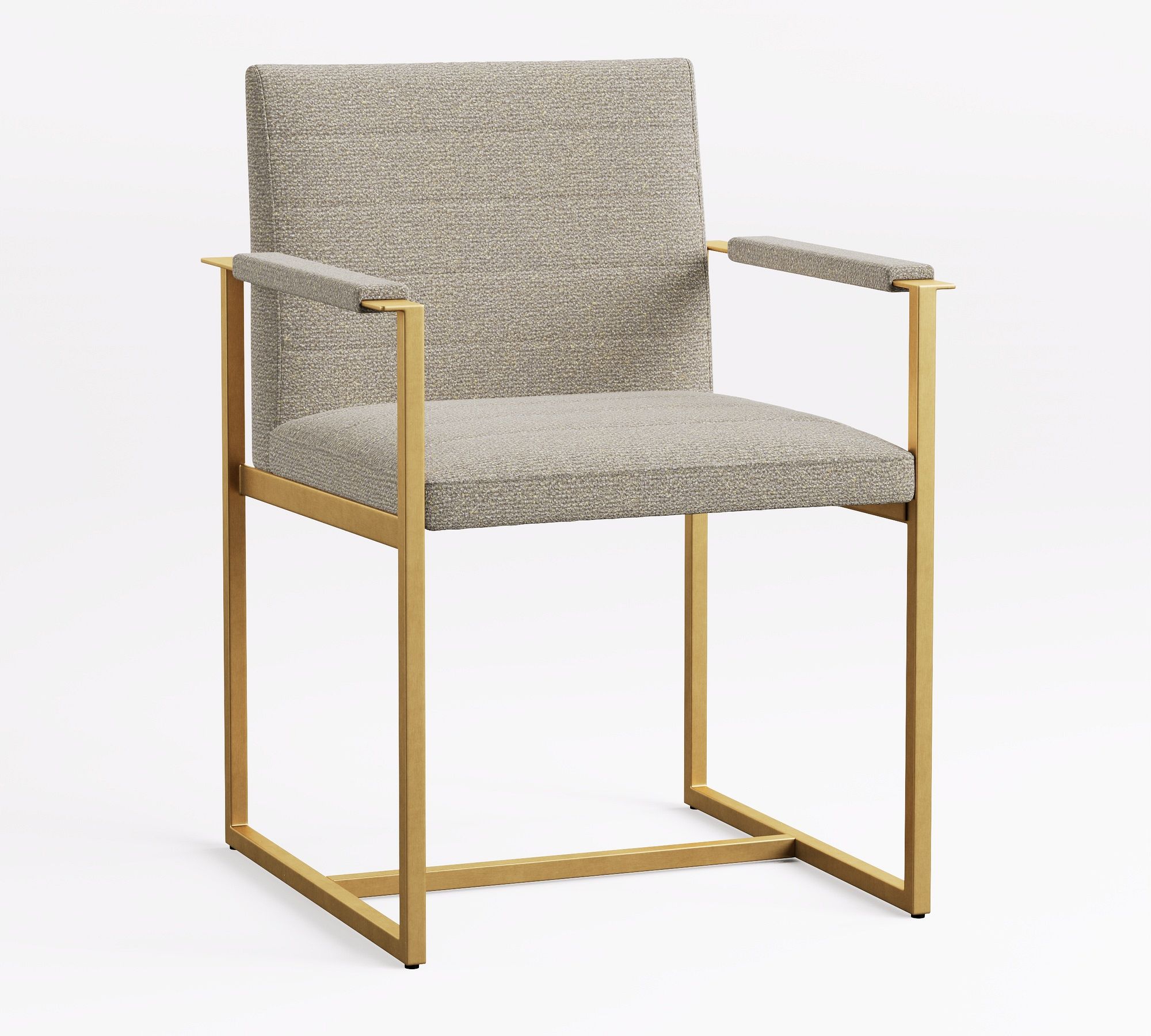 Millie Channel Tufted Upholstered Desk Armchair